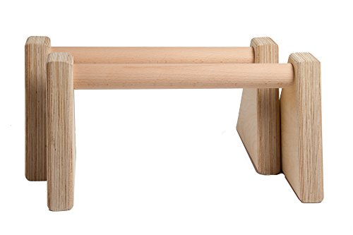 Gimme Kraft! Parallettes – Die stabilen Minibarren für Push-ups, Dips und L-Sitze aus Holz (Made in Germany) - 3