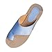Produktbild Sandalen Frauen Dasongff Zehentrenner Zehenslipper Offen Zehentrenner Hausschuhe Leder Römische Schuhe Damen Bequeme Plattform Sandal Sommer Strand Reise Flach Flip Flops