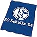 Produktbild FC Schalke 04 Velourdecke "blau mit Logo" in 150 x 200 cm
