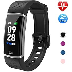 Fitpolo Montre Connectée Homme,Bracelet Connecté Femmes Podometre Cardio Enfant Smart Watch Android iOS Etanche IP68 Smartwatch Sport Running Sommeil Calorie pour iPhone Huawei Samsung Xiaomi