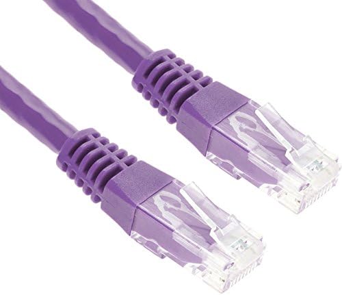2m CAT.6 Ethernet Cable | Gigabit LAN Network Cable (RJ45) | 10/100/1000Mbit/s | Patch Cable | UTP | G-Shield | Compatible with CAT.5 / CAT.5e / CAT.7 | For Switch / Router / Modem | 2M - Purple