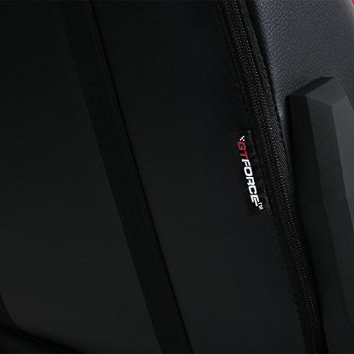 GTFORCE PRO GT RECLINING SPORTS RACING GAMING OFFICE DESK PC CAR LEATHER CHAIR (Red)