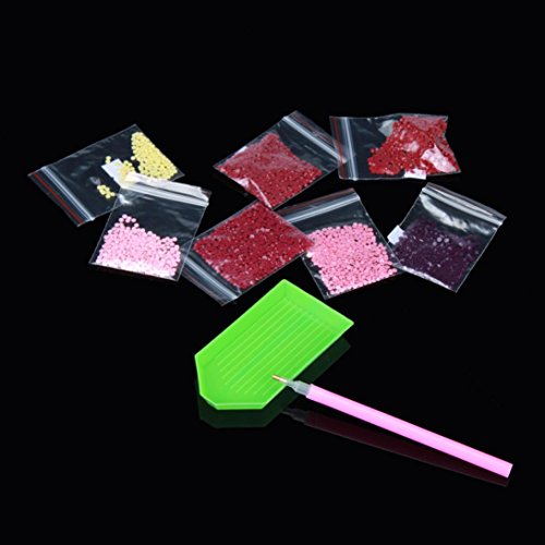Igemy 30 * 40cm 5D Stickerei Gemälde Rhinestone geklebt DIY Diamant Malerei Kreuzstich (E) - 7