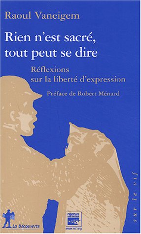 couverture de : Rien n'est sacr&eacute;, tout peut se dire