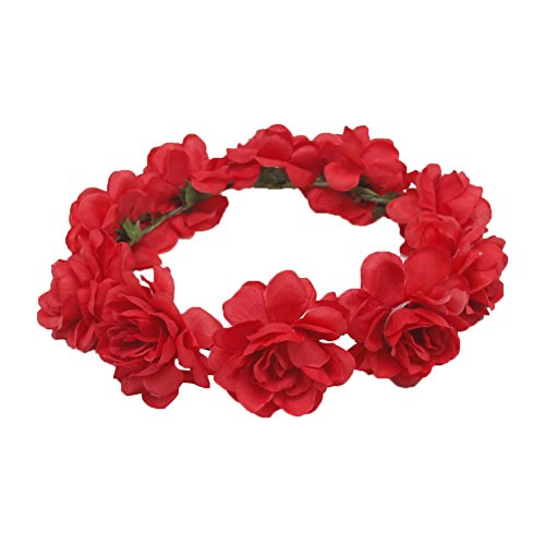 San Bodhi Wedding Crown Wreath Headband Summer Beach Flower Hair