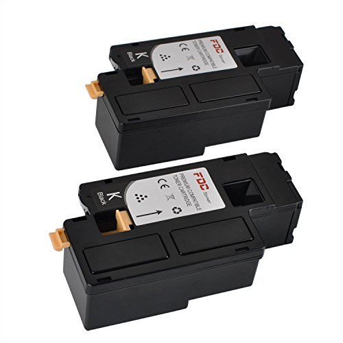 FDC Toner kompatibel Dell e525 W Drucker Toner Patronen 2-Pack Ersatz für schwarz 593-bbln, h3m8p, dpv4t