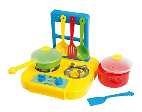 Plyta gazowa z garnkami