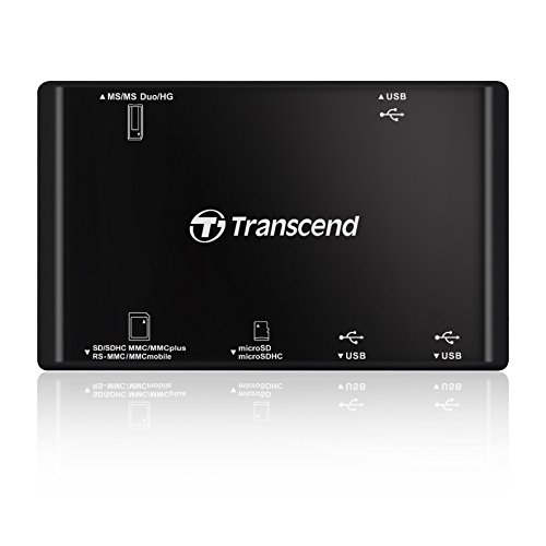 Transcend Hi-Speed externes Kartenlesegerät mit 3 USB Hubs schwarz