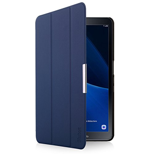 iHarbort® Premium Hülle für Samsung Galaxy Tab A 10.1 (SM-T580/T585) – Samsung Galaxy Tab A 10.1 hülle Etui Schutzhülle Case Cover Holder Stand mit Smart Auto Wake / Sleep-Funktion (Dunkelblau) - 5