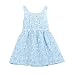 Internet Baby Kids Girls Sleeveless Print Bowknot Tutu Dress for 1-7 Years Old (2-3 years old, Blue)