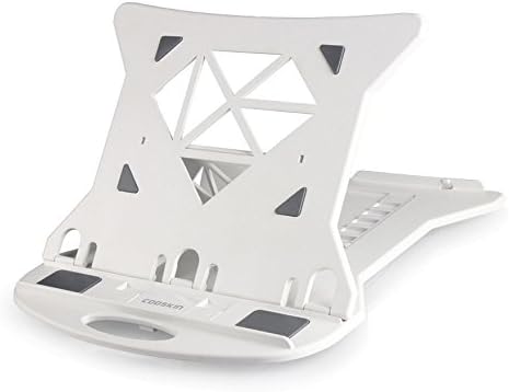 NQFL Apple Laptop Stand GWDZX Hold Cervical Vertebra Desktop Computer Stand Foldable Heat Sink Adjustable Lift Plastic,White-28*28*2cm