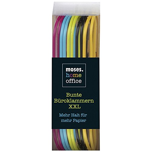 Preisvergleich Produktbild Moses 82254 home office Bunte Büroklammern XXL