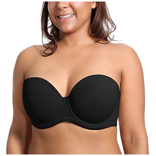 Delimira-Donna-Reggiseno-senza-Spalline-Invisibile-Con-Ferretto-con-Coppe-Grandi