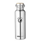 GESUND - BPA-frei, Geschmacks & Geruchs-Neutral - Edelstahlflaschen - Die nachhaltige Wahl, Recyclebar & langlebig - Ideal als Yoga-Flasche oder Outdoor-Flasche für Ausflüge in die Natur