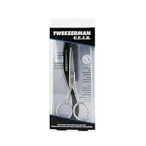 Tweezerman Moustache Scissors with Grooming Comb