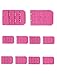Produktbild sourcingmap Damen Dreireihig 2 Haken Unterwäsche Bra Verlängerung Riemen Adapter 10 Stk - Damen, Rosa, Einheitsgröße