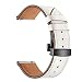 Produktbild Tianya Schwarze Schmetterlingsschnalle Lederband Weiß Schmetterlingsschnalle Lederarmbanduhr Armband Für Iwatch Für Samsung Gear S3