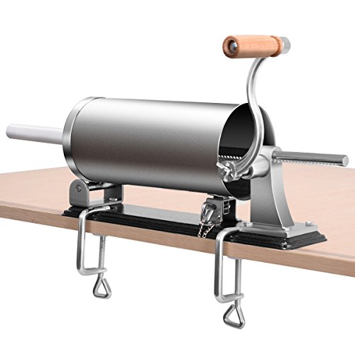 4,8L Wurstfüller Wurstmaschine Wurstfüllmaschine Edestahl Wurstspritze Wurstpresse inkl. 4 Fülltüllen - 3