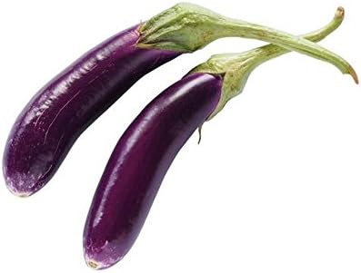 AllThatGrows Purple Brinjal Seeds, Long Eggplant, Aubergine Vegetable Gardening Seeds - 100 Seeds Pack