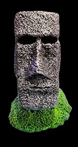 SADHANA 3D Easter Island Stone Statue Silicon Mold for Reef Fish Tank Decoration All in One Ornament Gives Landscape View to Your Aquarium