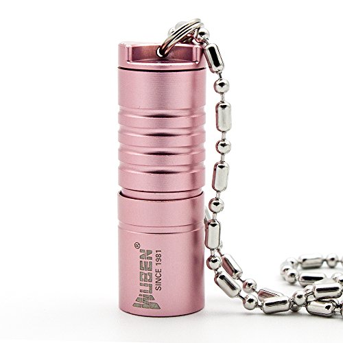 Wuben G341 Mini-Taschenlampe. leistungsstark, 130 Lumen, wasserdicht, wiederaufladbar mit USB, zoombar, 2 Modi, CREE XP-G2 LED, Aluminiumlegierung, Rosa