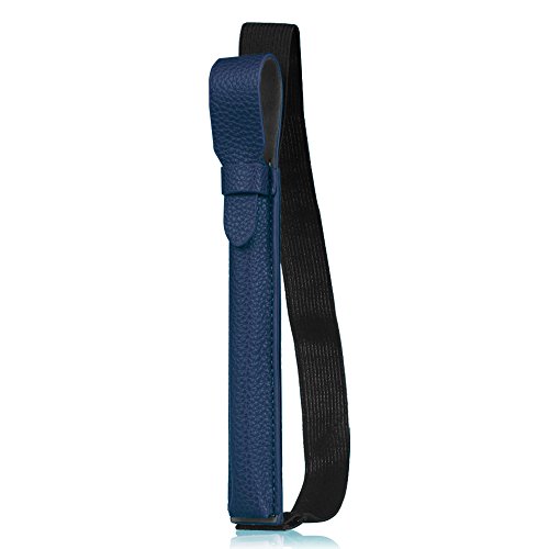 Fintie Apple Pencil Halter - Premium Kunstleder Hülle mit USB-Adapter-Tasche, kompatibel mit iPad Pro 9,7, iPad Pro 10.5 & iPad Pro 12.9 Schutzhüllen, Marineblau