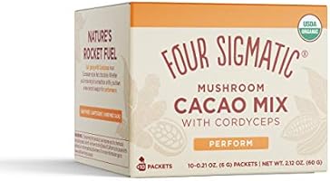 Four Sigmatic FSF Mushroom Hot Cacao Mix Cordyceps Sachets, 30 g