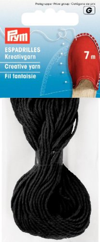 PRYM 7 m Espadrilles Creative Garn, schwarz