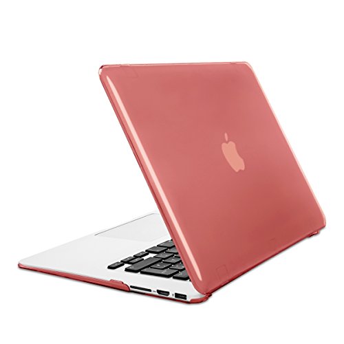 kwmobile Crystal Hülle für Apple MacBook Air 13″ (ab Mitte 2011) Hard Case – dünne durchsichtige transparente Schutzhülle Cover Tasche Rot Transparent - 5