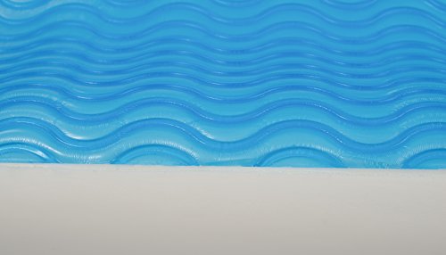 daydream: orthopädisches HWS Nackenstützkissen aus Memory Foam (Maße: 63x35x9/11 cm) mit blauem Gel + Bezug aus BAMBUS-Stoff mit ALOE VERA (P-03) - 5