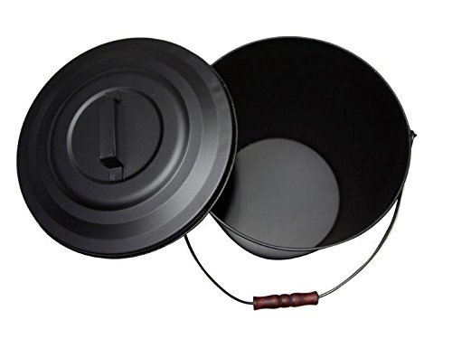 MUSTANG Ascheeimer 11 Liter mit Deckel,Tragebügel und Ascheschaufel - 2