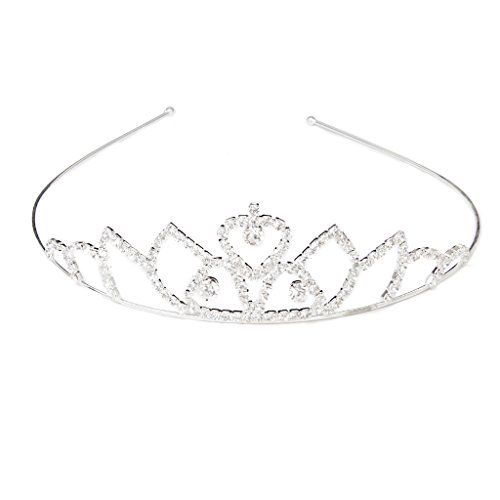 SODIAL(R)Wedding Bridal Headband Flower Girl Hair Jewelry Rhinestone Crown Tiara