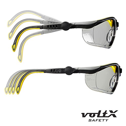 voltX GT ADJUSTABLE Bifokale Lesen Schutzbrille (KLAR +1.5 Dioptrie), CE EN166FT zertifiziert, Anti-Beschlag Beschichtung. - 2