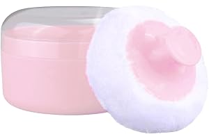 BommFu Contenitore Per Borotalco | Scatola per Piumino Asciutto | Porta Spugne Per Viso Ascelle Spalle Custodia Da Viaggio Casa Cura Quotidiana