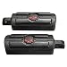 Produktbild mark8shop Motorrad Skull Foot Pegs Rest schwarz für Harley Davidson Touring Stecker Peg Halterung