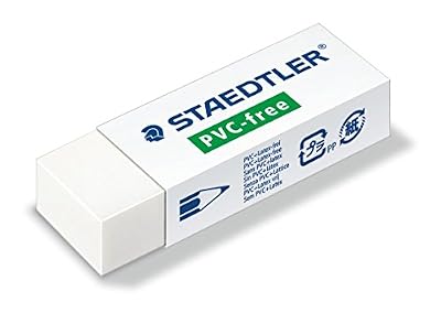 Staedtler 525 B20 Gomme PVC et sans latex, blanc