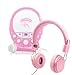 Price comparison product image DURAGADGET Pretty Pink Ultra-Stylish Kids Matching Fashion Headphones For Easy Karaoke EKR1588 Princess Karaoke Machine