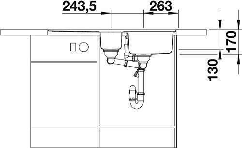 Blanco Classic Pro 6 S-IF Küchenspüle, Edelstahl Seidenglanz, 516852 - 7