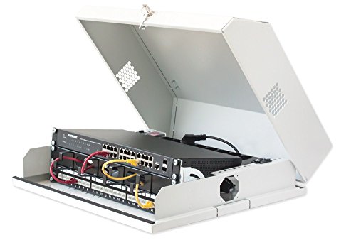 Preisvergleich Produktbild Techly Professional 105070 19" Flat 9 Wandverteiler Weiß Rack