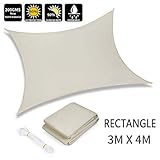 [PARA EL DÍA PERFECTO] - Con un tamaño cuadrado / triangular, nuestras lonas son suficientemente grandes para cubrir sombrilla y ofrecen un área cómoda en su patio trasero. Se presenta en una elegante y conveniente funda, pueda llevarlas para sus picnics o salidas al aire libre.