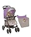 LORELLI BABY STROLLER FOXY+FOOTCOVER BEIGE&VIOLET BEAR buggy pushchair bertoni
