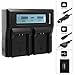 Produktbild Blumax Doppelladegerät ersetz VW-VBN390 Dual Charger | kompatibel mit Panasonic HDC-SD800 HDC-SD900 HDC-SD909 HDC-TM900 HDC-HS900 - HC X929 X810 X909 X900 X800 || 2 Akkus gleichzeitig Laden