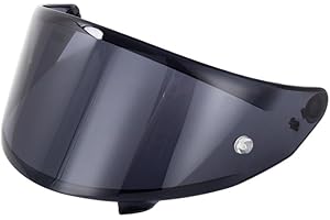 Generico Visiera per casco Suomy Stellar Speedstar Track-1 TX-Pro (Nero)