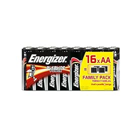 Energizer Piles AA Alkaline Power, 16 unités 27523