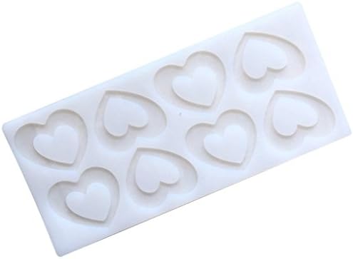 Wunhope Mould 3D Silicone Bakeware Mould DIY Decorating Chocolate Non-stick Coating Birthday DIY 8 Heart Fondant Mini Mould