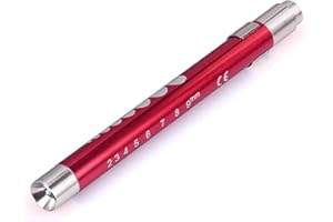 Exeton - Lampe de poche LED médicale, lampe torche EMT d'urgence médicale, médecins, infirmières, examen, cadeau, (rouge)