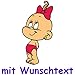 Produktbild Windel Winni Bunter Babyaufkleber mit Name/Wunschtext - Motiv BWW27
