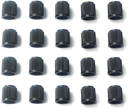 AoE Performance20 x Black Plastic Dust Valve Caps Bike Car Tyre Van Covers Seal Air Motorcycle