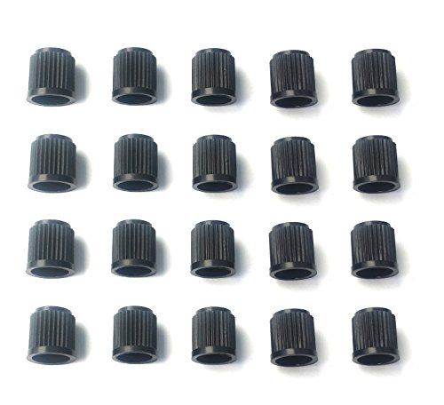 AoE Performance20 x Black Plastic Dust Valve Caps Bike Car Tyre Van Covers Seal Air Motorcycle