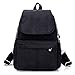 Produktbild Rucksäcke Canvas Rucksack Wasserdichte Nylon Tasche Casual Party Arbeit falttasche große kapazität schüler umhängetasche (größe: 26 * 11 * 31 cm) (Farbe : SCHWARZ)